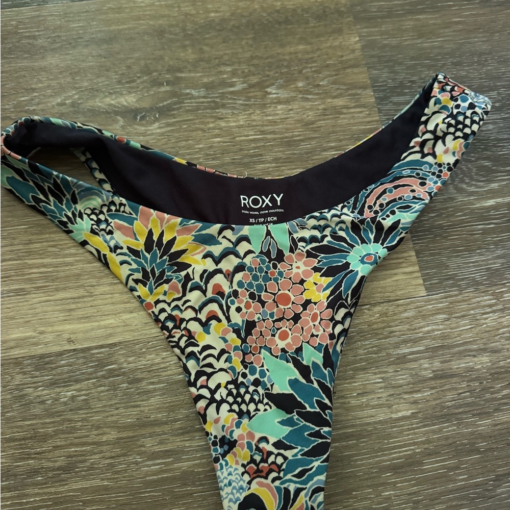 Roxy Women's Floral Multicolor Bikini Bottom